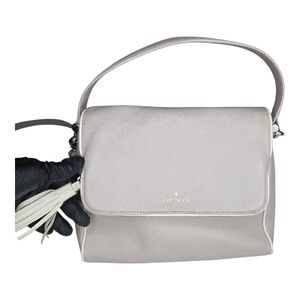 Kate Spade Gray Leather Shoulder Bag